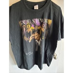 Rod Stewart Maggie May Great American Songbook Concert Tour Shirt XL 2004 Black